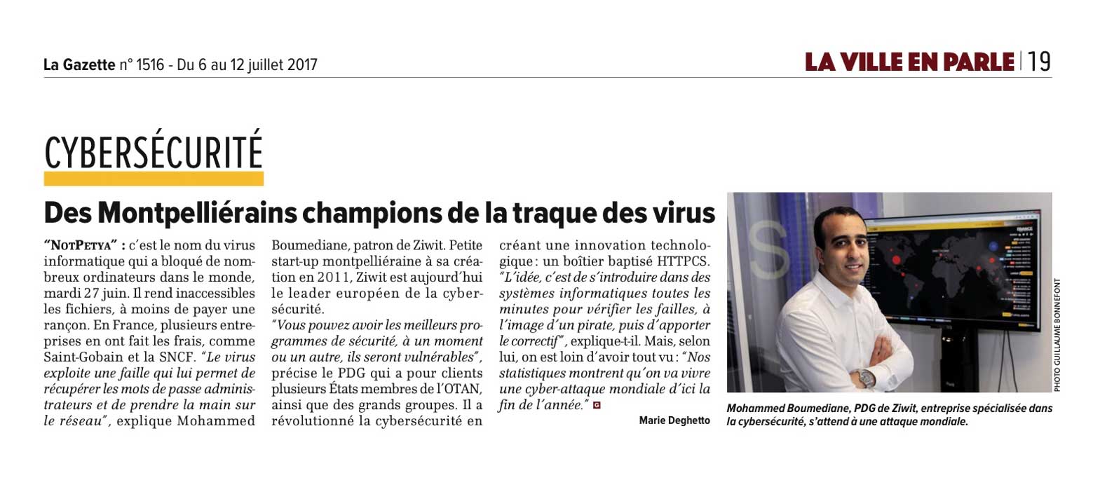 Article La Gazette Cybersécurité